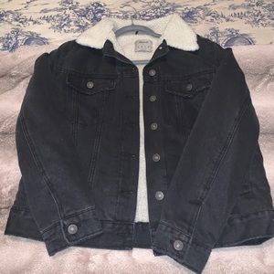 Denim Sherpa jacket